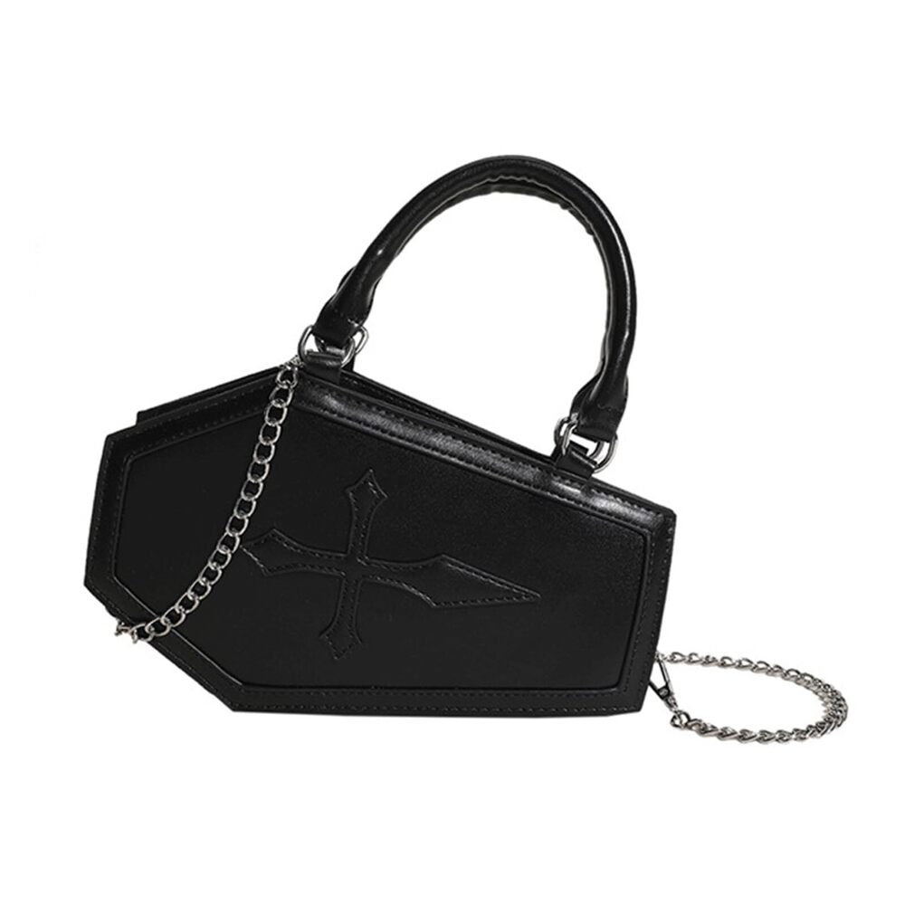 5316 Halloween Purses Cross Coffin Bag Novelty Halloween Coffin Purses